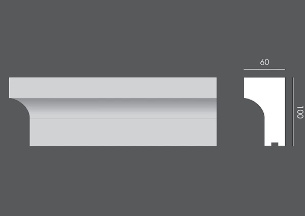 Przepiękna zewnętrzna ozdoba MW.074 - niewrażliwa sztukateria elewacyjna.