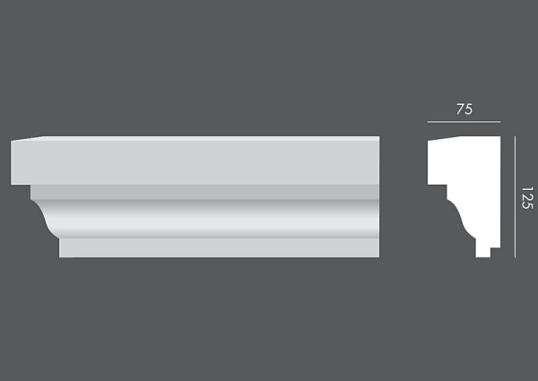 Idealny mocny profil zewnętrzny MW.075 - wyjątkowa sztukateria elewacyjna.
