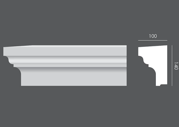 Schodkowy profil zewnętrzny MW.076 - praktyyczna sztukateria elewacyjna.