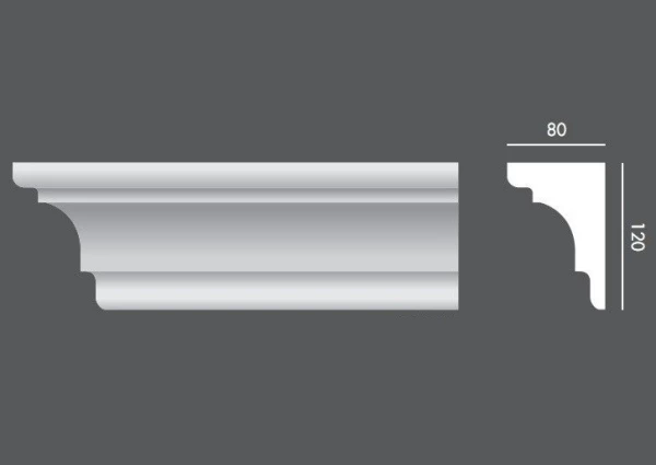 Ozdobny profil zewnętrzny elewacyjny MW.146 - trwała sztukateria elewacyjna.