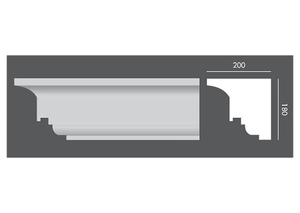 Profil zewnętrzny MW.182 - trwała sztukateria.