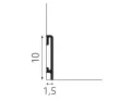 PF100C DuroFit Premium Floor Listwa cappucino 10 cm - zdjęcie 1