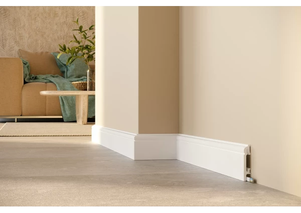 PF082 DUROFIT Premium Floor Listwa biała 8 cm