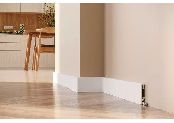 PF081 DuroFit Premium Floor Listwa RAL 9003 SuperWhite 8 cm