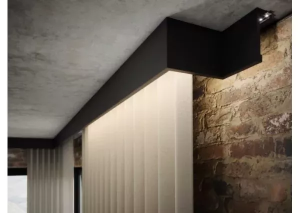 Creativa LK-03 RAL9005 czarna Listwa karniszowa 244 cm