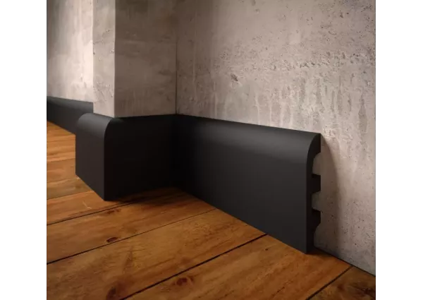 Creativa listwa przypodłogowa LPC-19 RAL 9005 czarna