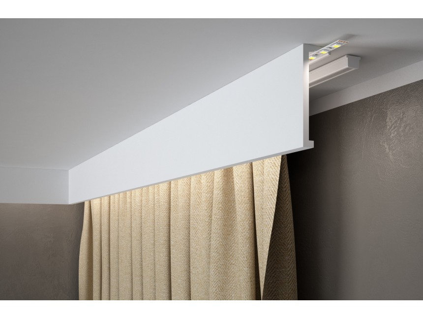 Listwa karniszowa PolyForce QL035T 200 cm - profil maskujący do okna