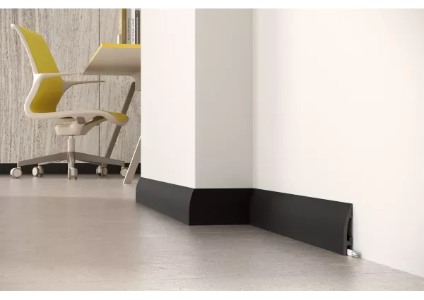 PF083B DuroFit Premium Floor Listwa czarna 8 cm