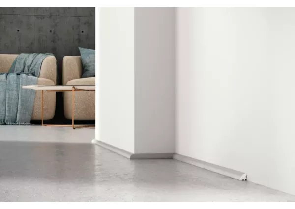 PF015G  DuroFit Premium Floor Ćwierćwałek- Listwa szara
