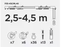 Karnisz elektryczny Creativa 250–450 cm z zasilaniem bateryjnym